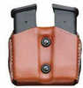 Desantis Double Magazine Pouch for Glock 43 Leather Tan Ambidextrious